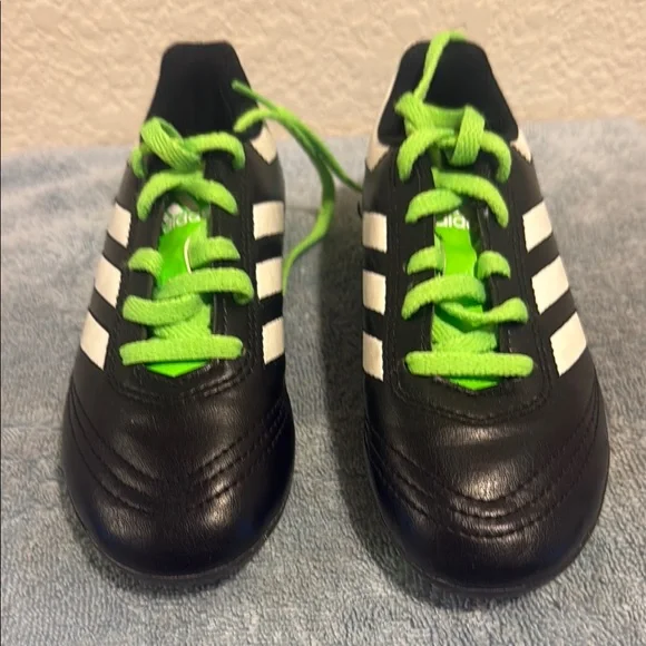 Adidas Black and Green Sneakers with Classic Design